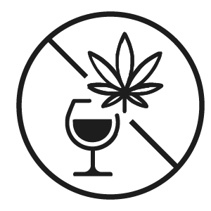 No Alcohol, THC, or CBD